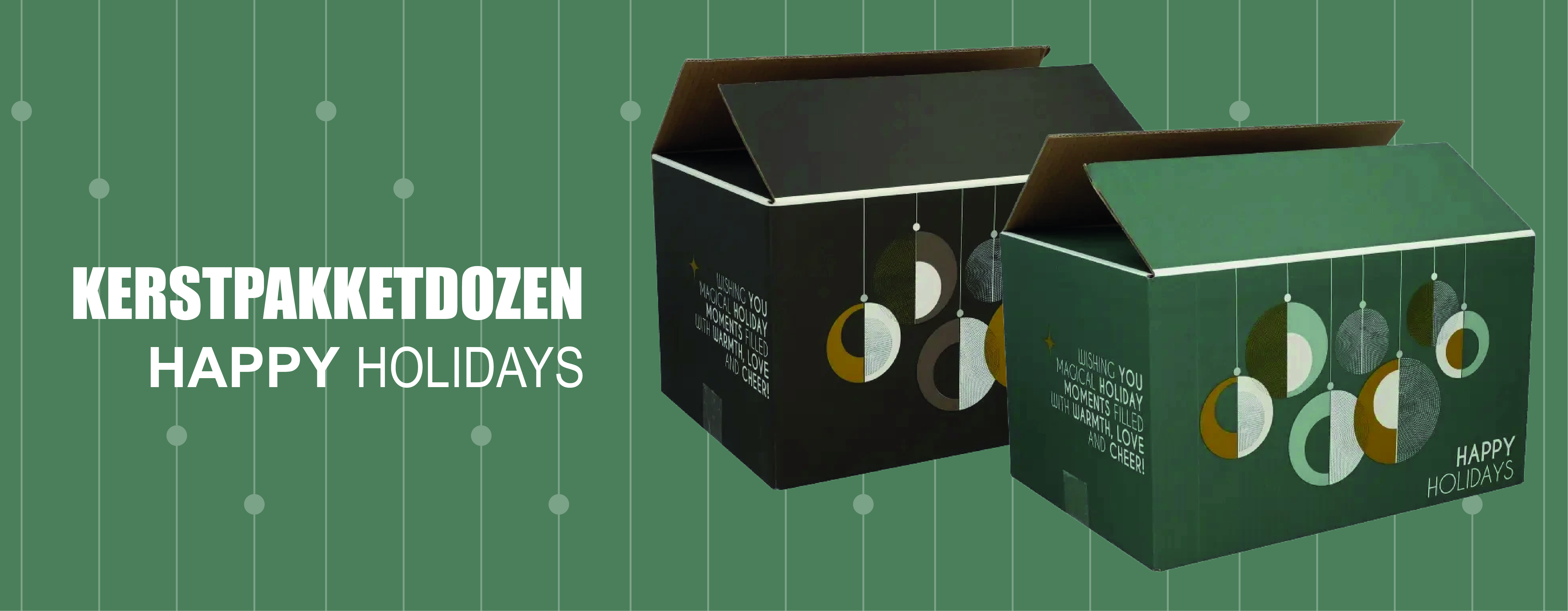 kerstpakketdoos happy holidays