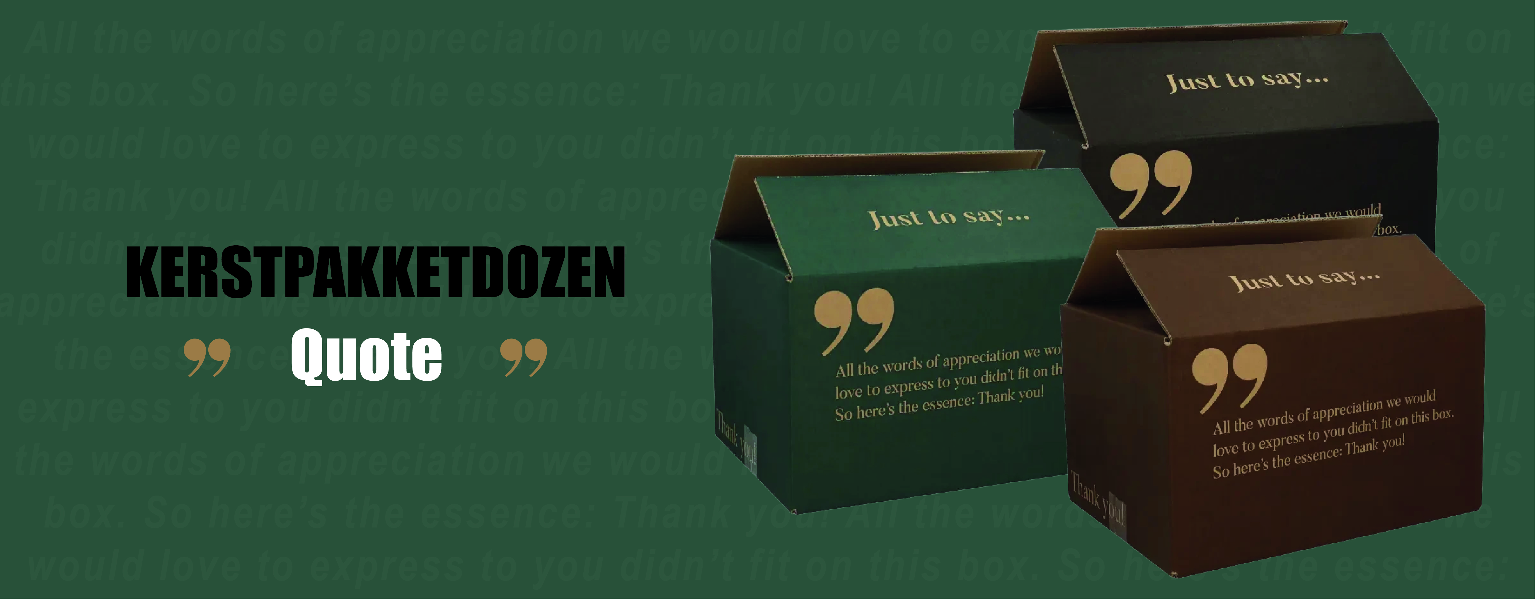kerstpakketdoos quote doos